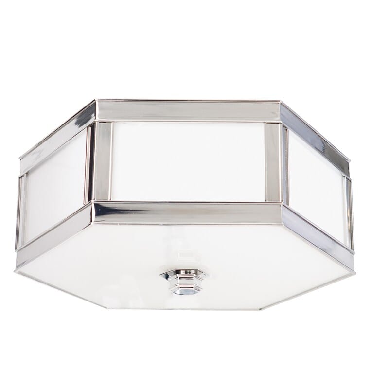 Hudson Valley Nassau 2-Light Ceiling Light in Polished Nickel