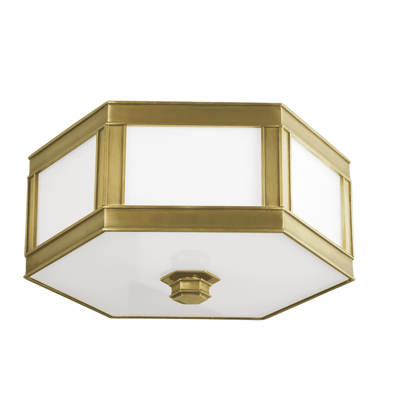 Hudson Valley Nassau 3-Light Ceiling Light in Aged Brass