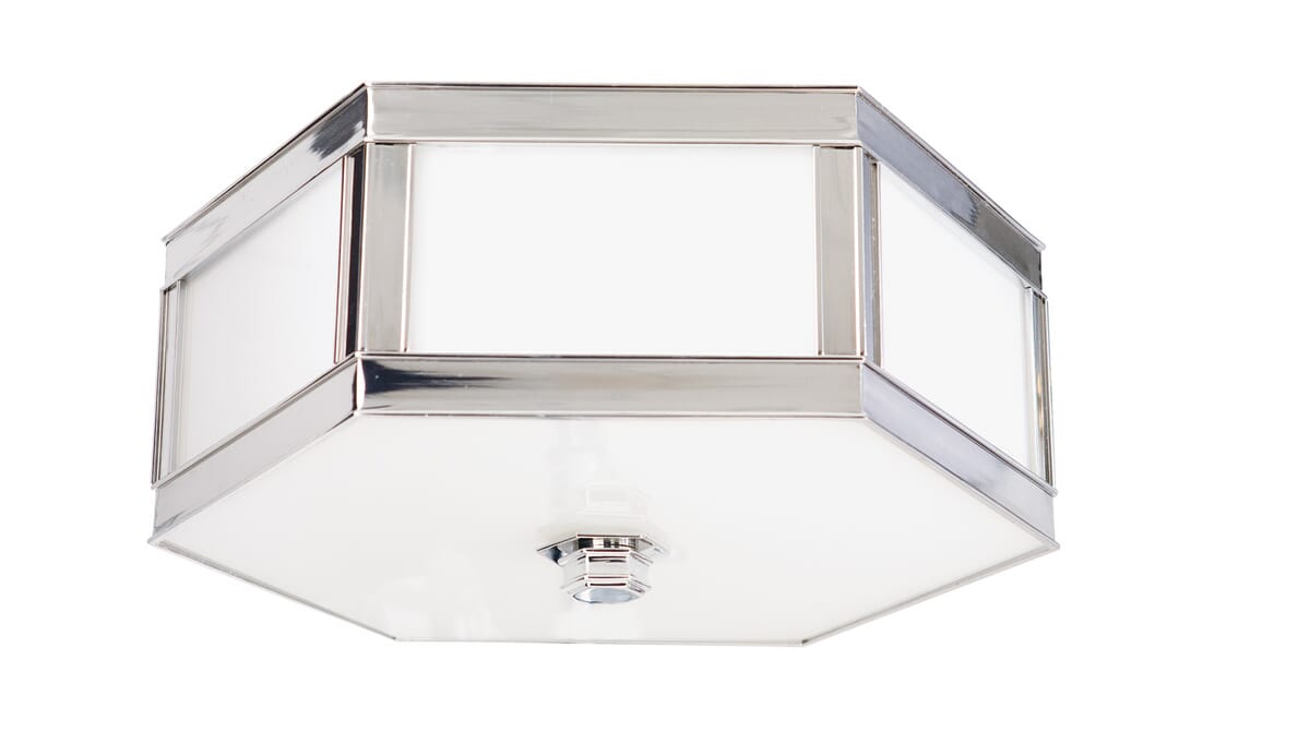 Hudson Valley Nassau 3-Light Ceiling Light in Polished Nickel