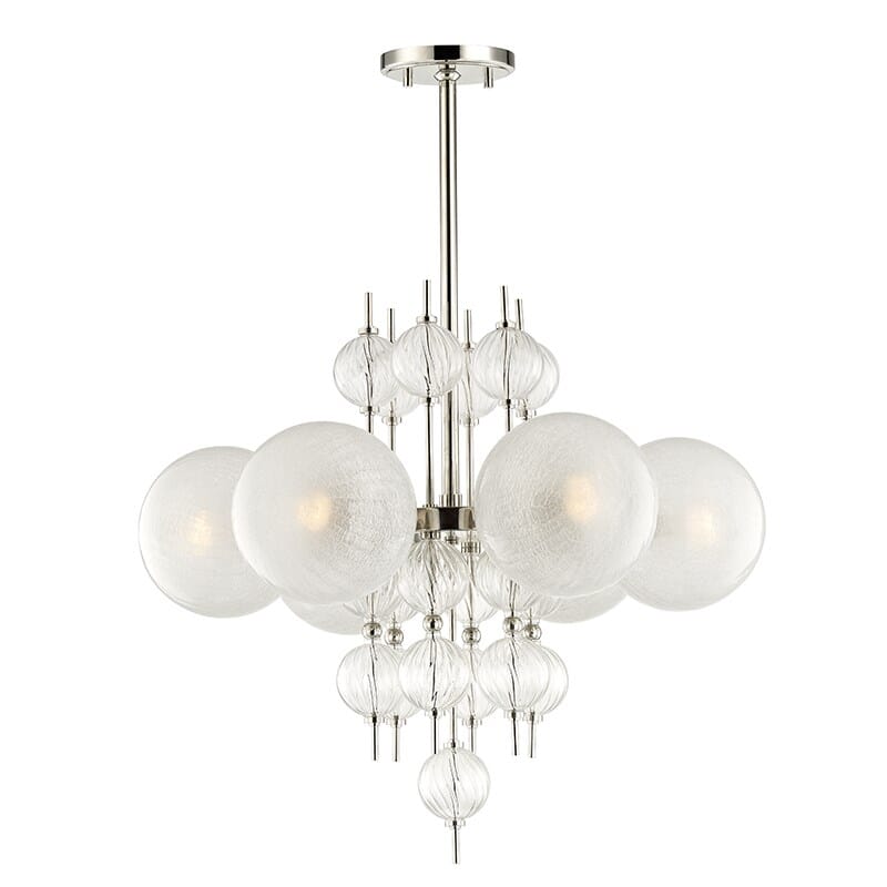 Hudson Valley Calypso by Corey Damen Jenkins 6-Light Chandelier in Polished Nickel