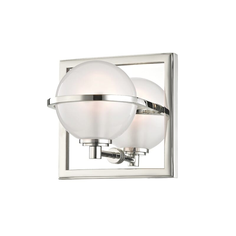 Hudson Valley Axiom 6" Bathroom Vanity Light in Polished Nickel