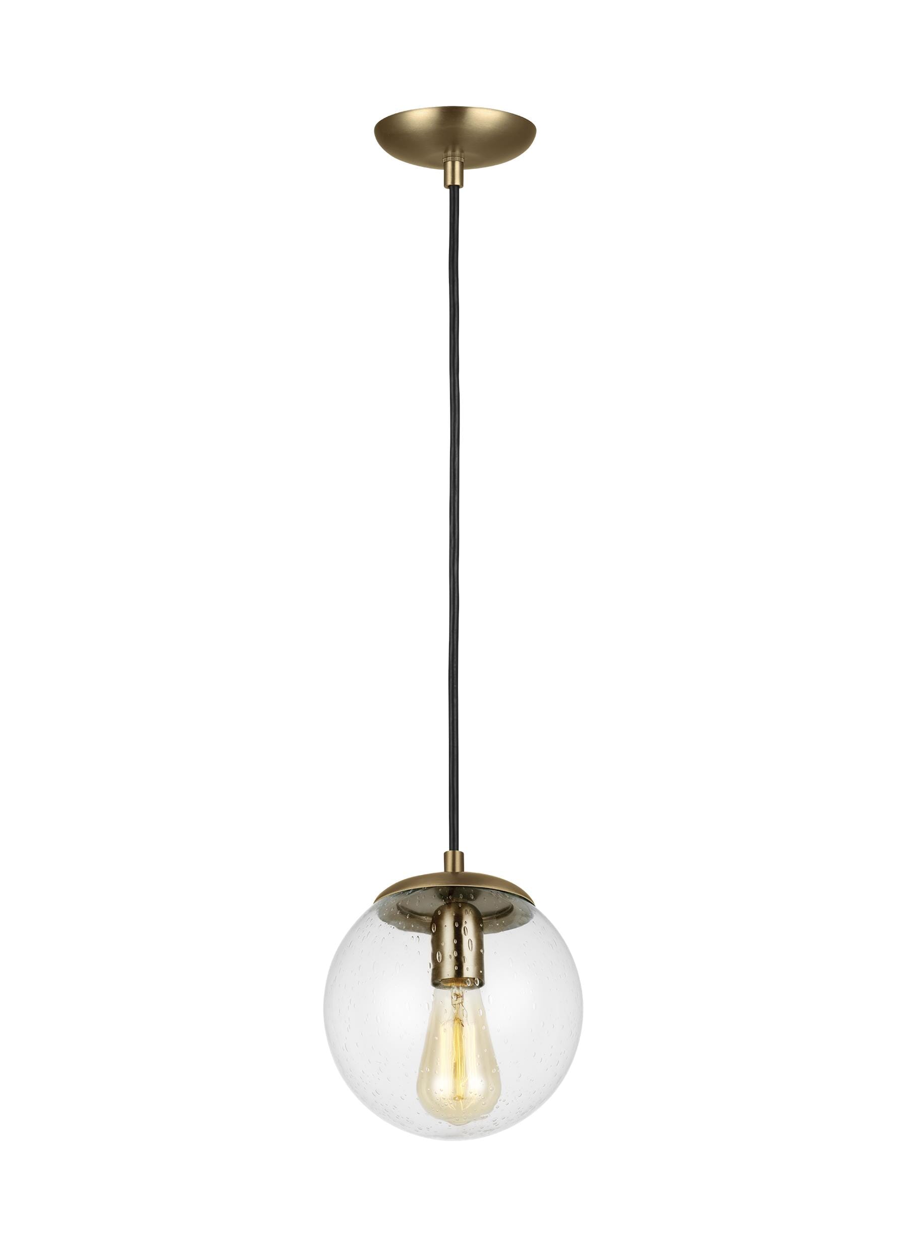 Sea Gull Leo - Hanging Globe Pendant Light in Satin Brass