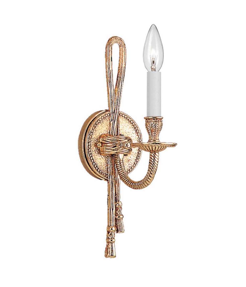 Crystorama Cast Brass 14" Wall Sconce in Olde Brass