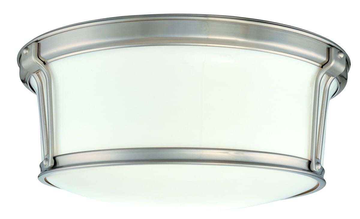 Hudson Valley Newport 3-Light Ceiling Light in Satin Nickel