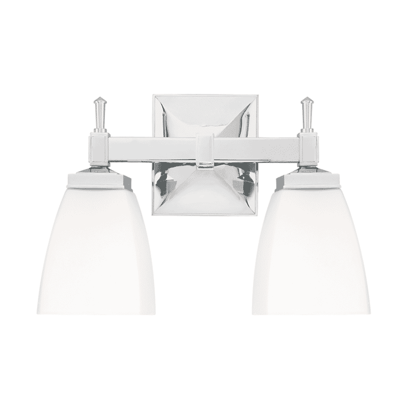 Hudson Valley Kent 2-Light 12" Bathroom Vanity Light in Polished Chrome