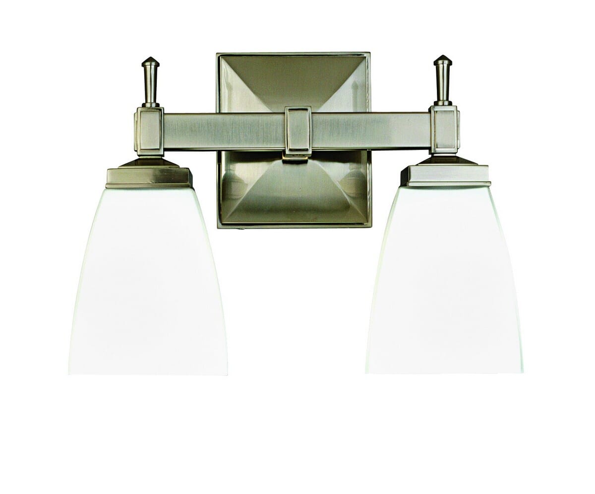 Hudson Valley Kent 2-Light 12" Bathroom Vanity Light in Satin Nickel