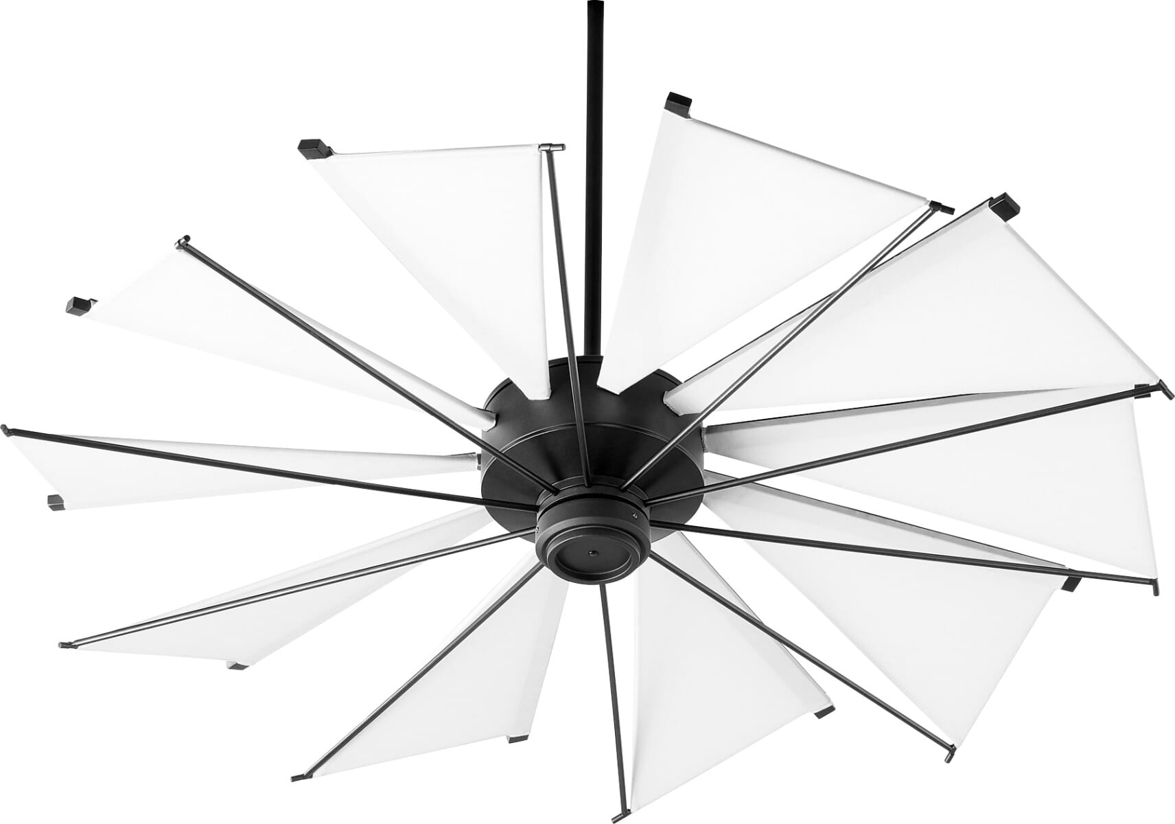 Quorum Mykonos 52" Indoor/Outdoor Ceiling Fan in Noir