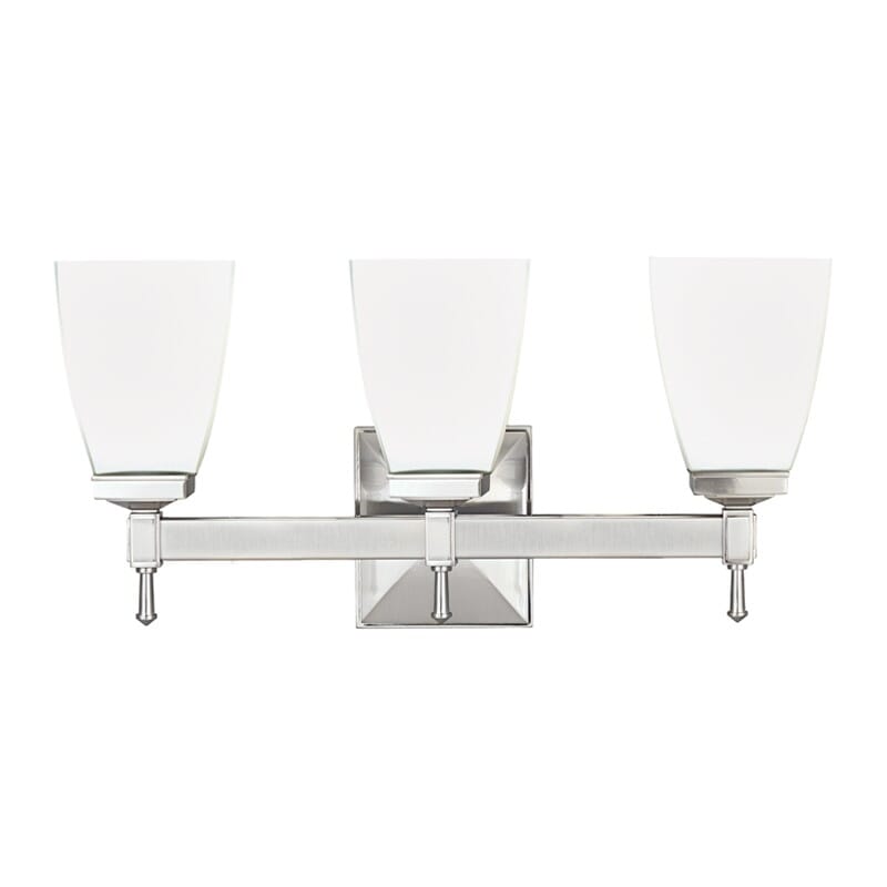 Hudson Valley Kent 3-Light 18" Bathroom Vanity Light in Satin Nickel