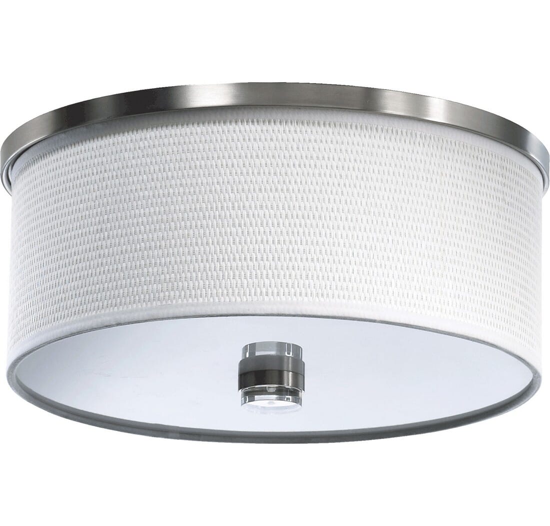 Quorum Copeland 2-Light 15" Ceiling Light in Satin Nickel