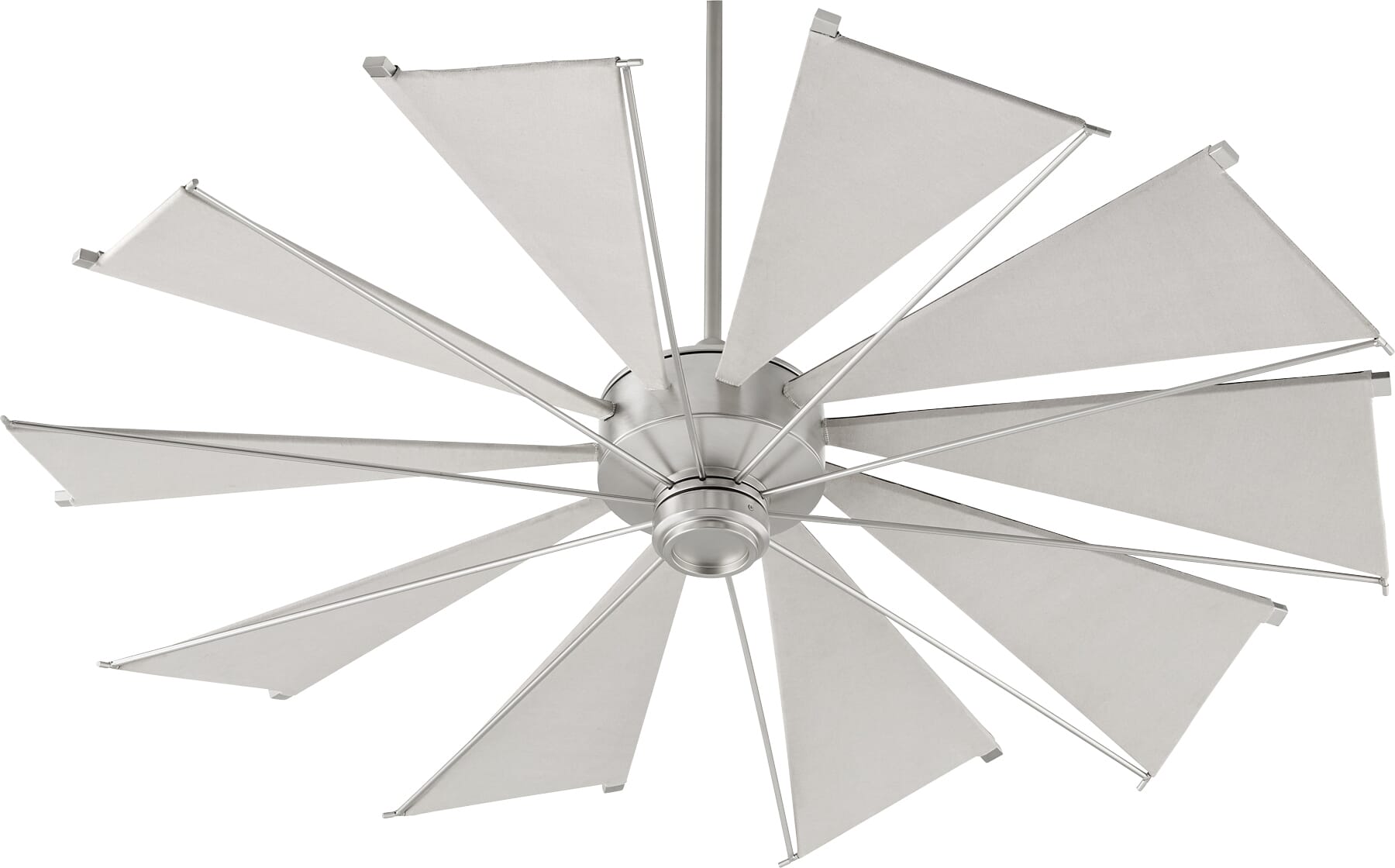 Quorum Mykonos 60" Indoor/Outdoor Ceiling Fan in Satin Nickel