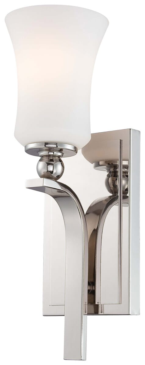 Minka Lavery Ameswood 14" Wall Sconce in Polished Nickel