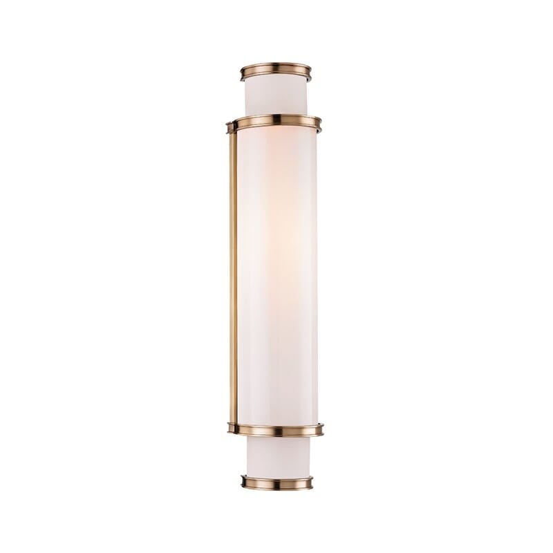 Hudson Valley Malcolm 5" Bathroom Vanity Light in Aged Brass