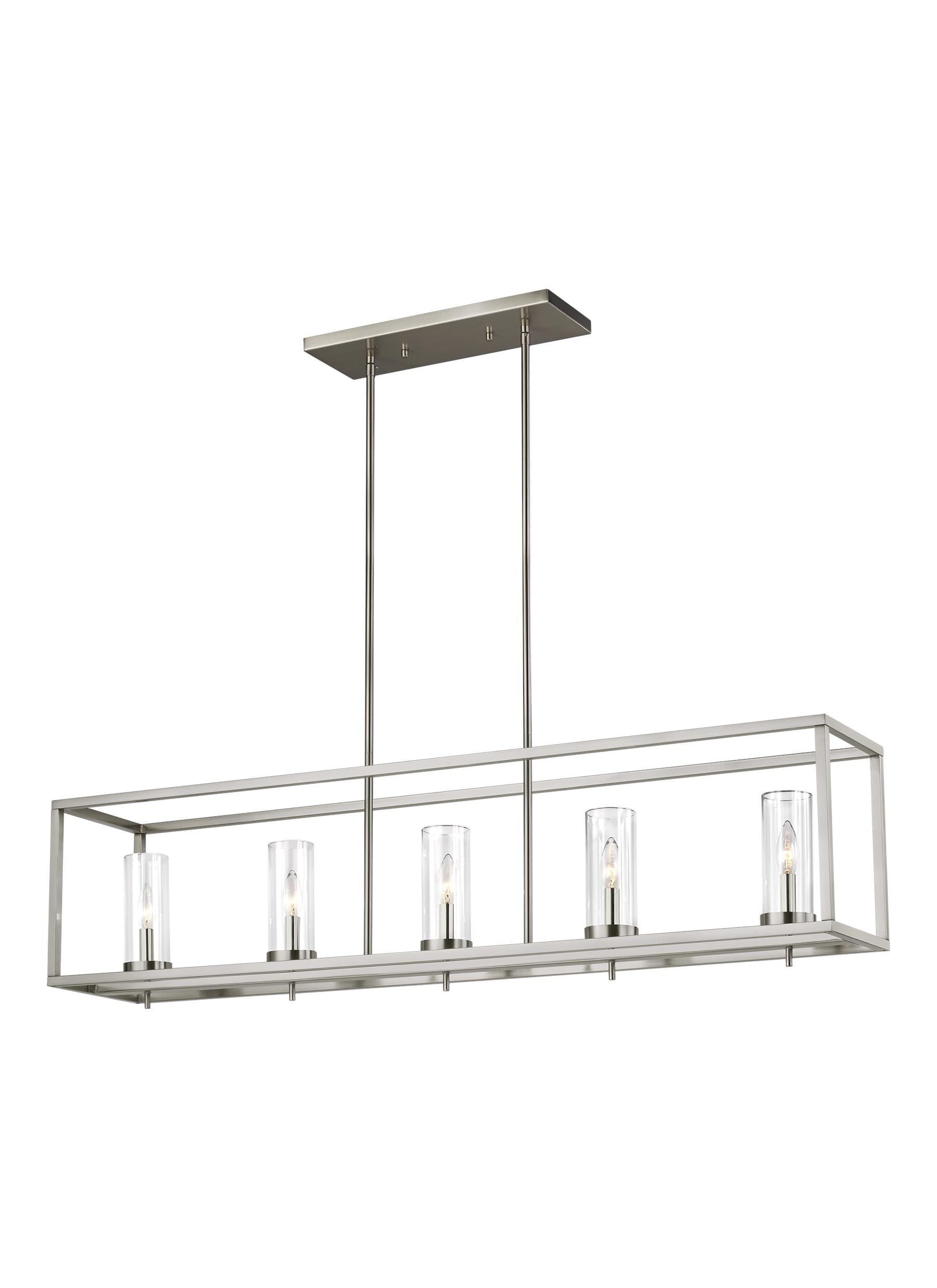 Sea Gull Zire 5-Light Kitchen Island Light in Brushed Nickel