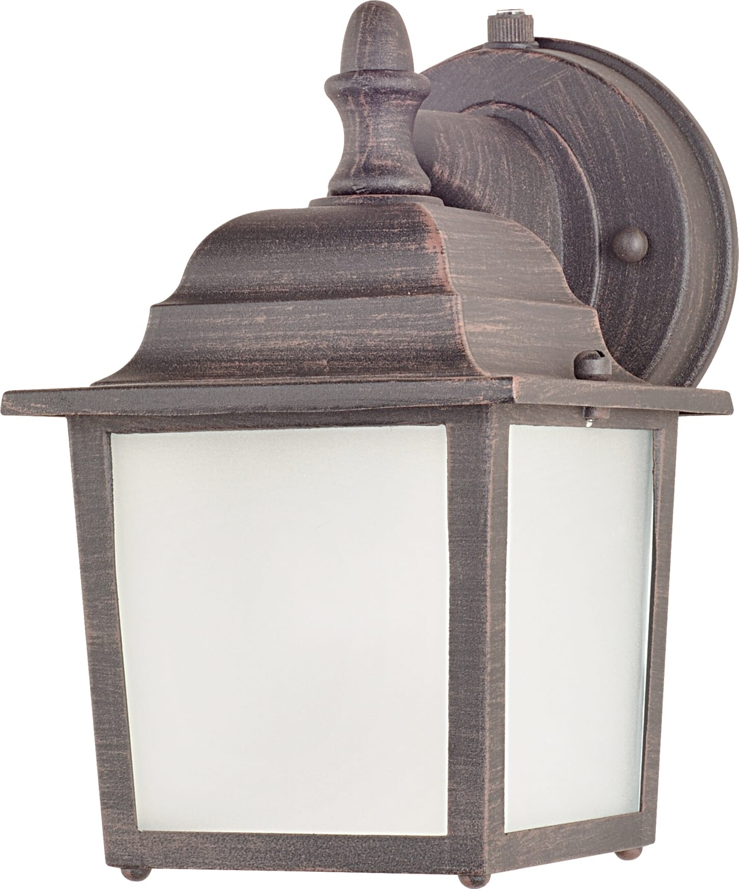 Maxim Lighting Side Door LED E26 1-Light 1-Light Outdoor Wall Mount in Rust Patina