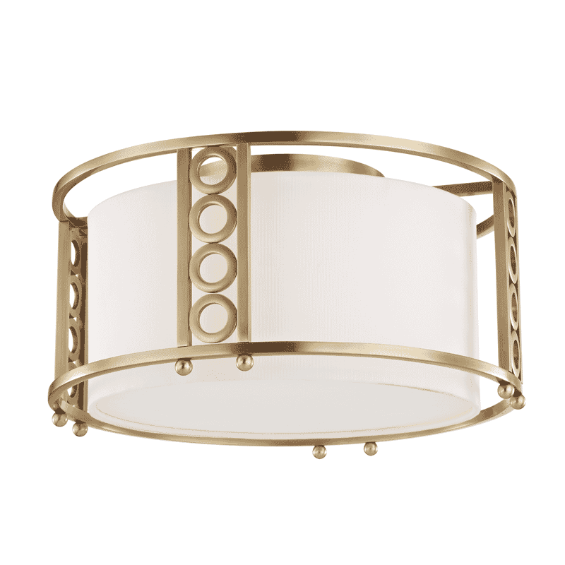 Hudson Valley Infinity 3-Light Ceiling Light in Aged Brass
