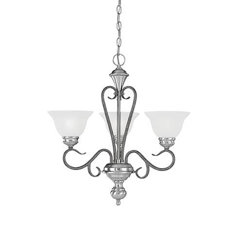 Millennium Lighting Chandelier Ceiling Light in Satin Nickel/Silvermist