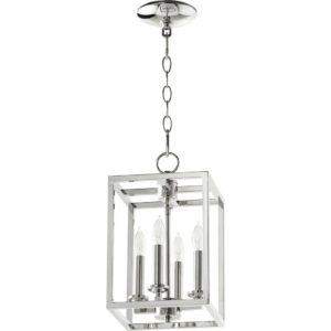 Quorum Quorum Home 4-Light 8" Foyer Light in Polished Nickel