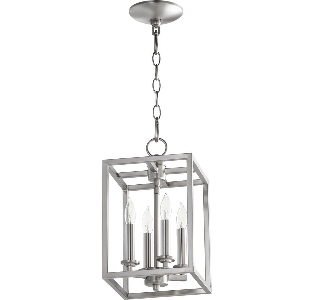 Quorum Quorum Home 4-Light 8" Foyer Light in Satin Nickel