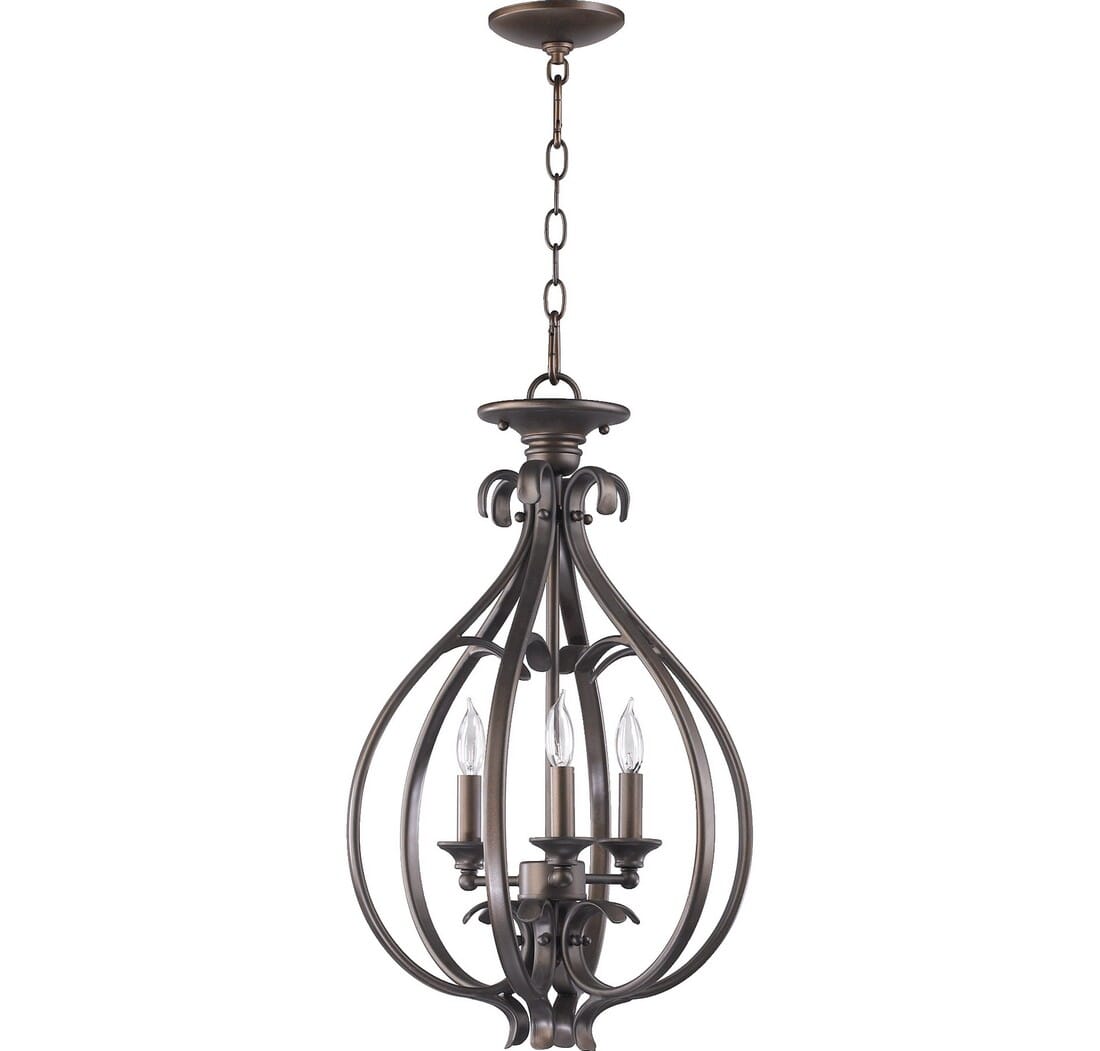 Quorum Randolph 3-Light 15" Pendant Light in Oiled Bronze