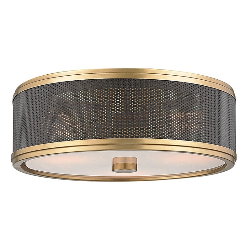 Hudson Valley Fraser 3-Light Ceiling Light in Aged Brass