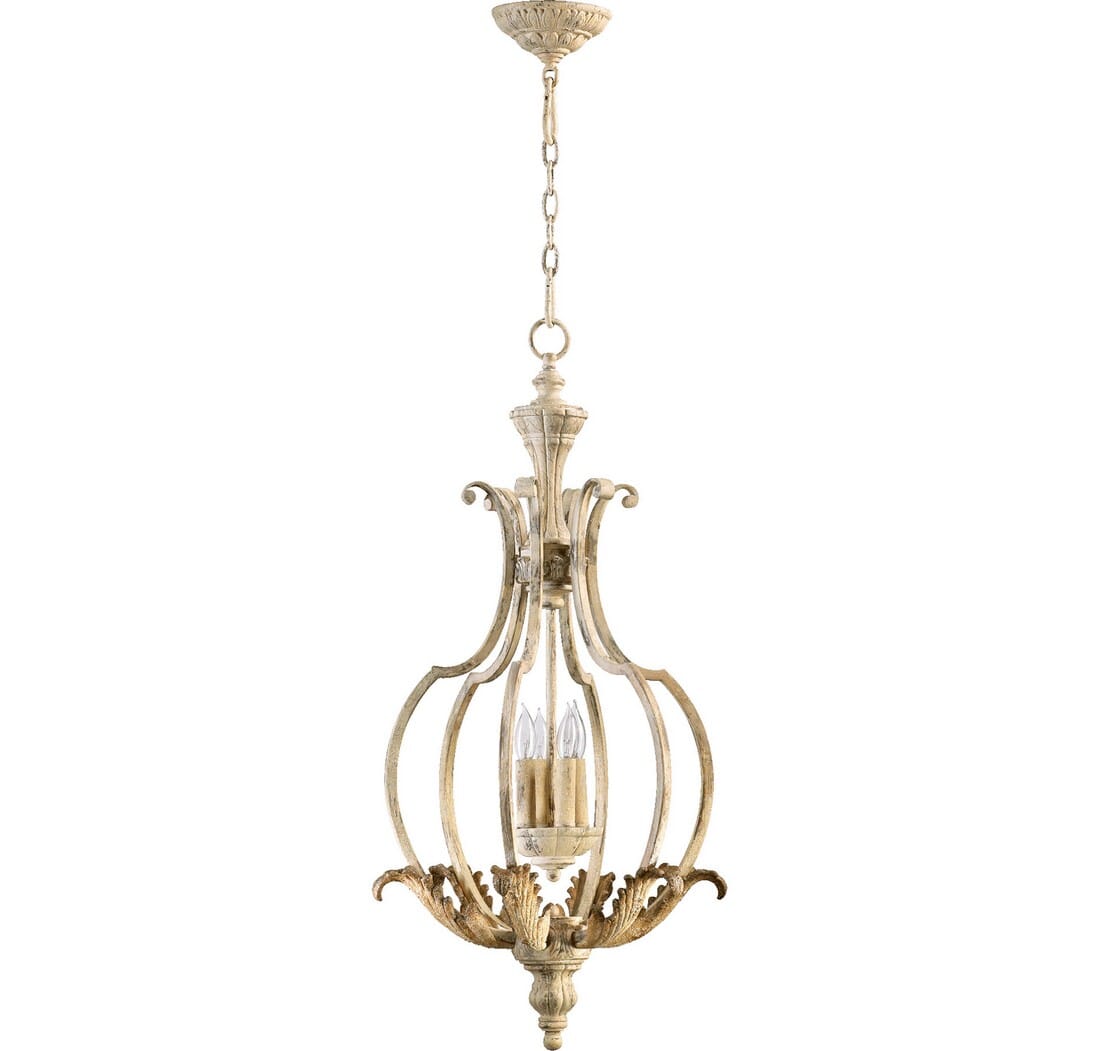 Quorum Florence 4-Light 17" Foyer Light in Persian White