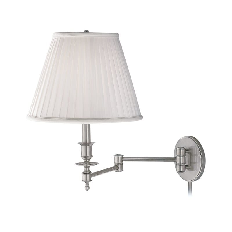 Hudson Valley Ludlow 15" Wall Sconce with Plug in Satin Nickel