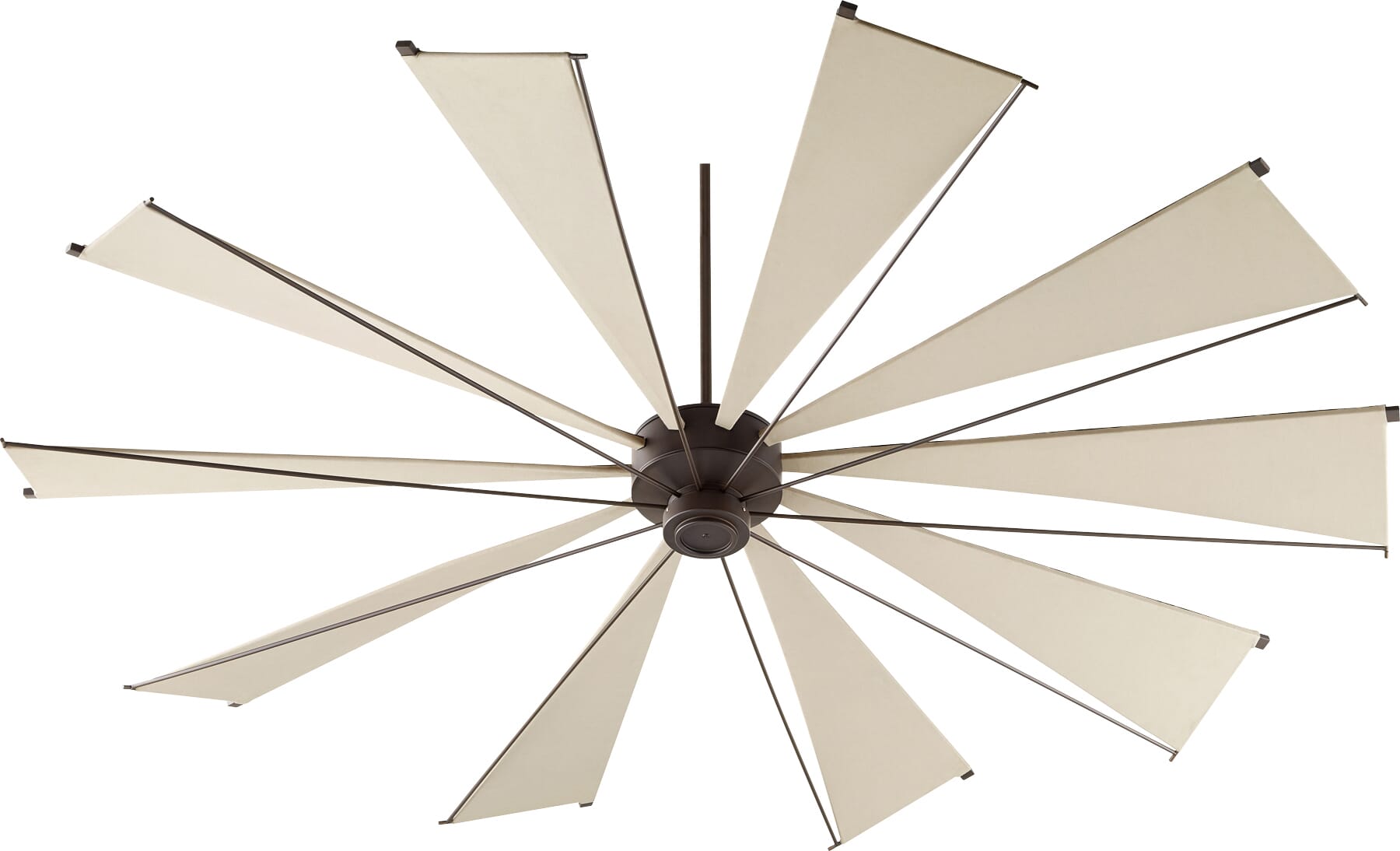 Quorum Mykonos 92" Indoor/Outdoor Ceiling Fan in Oiled Bronze