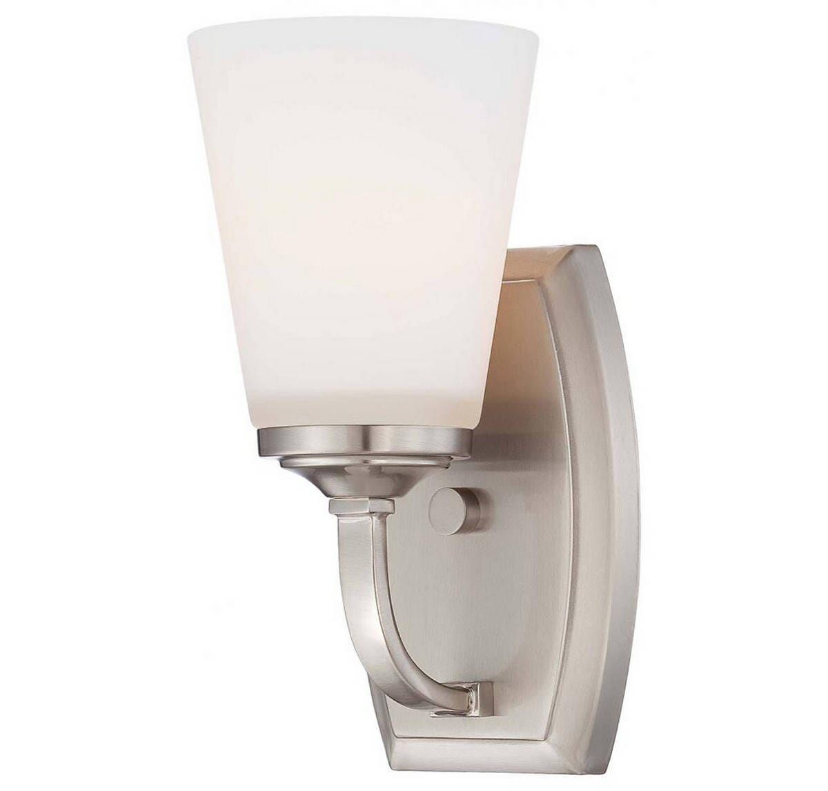 Minka Lavery Overland Park Bathroom Wall Sconce in Brushed Nickel