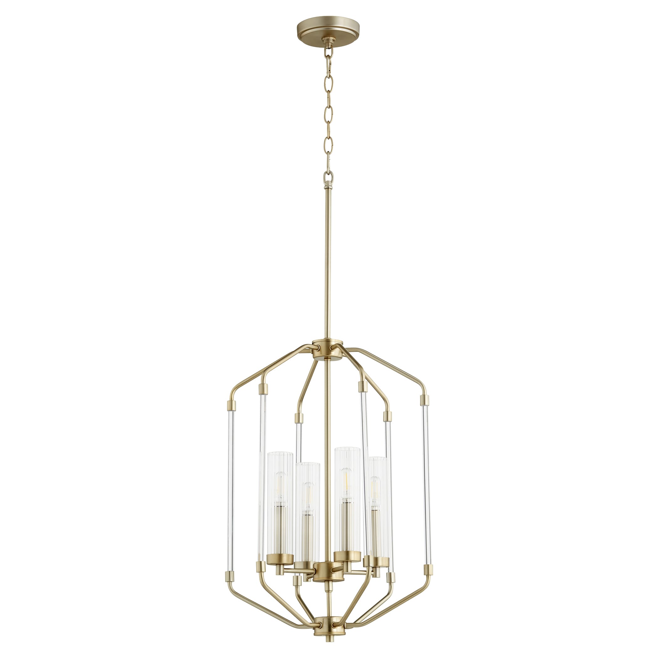 Quorum Citadel 4-Light 16" Foyer Light in Aged Brass