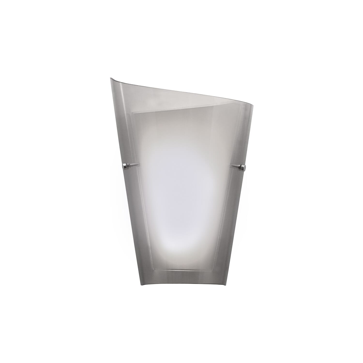 Kuzco Calla Modern Left Wall Sconce in Smoked Glass