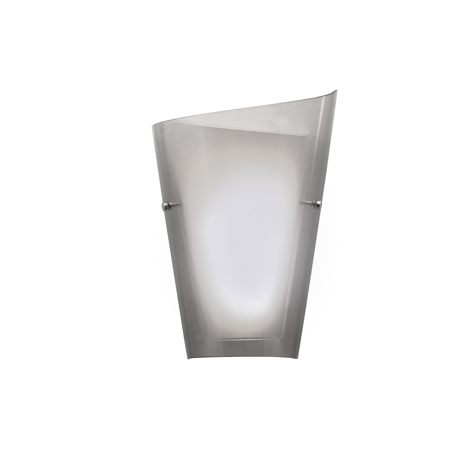 Kuzco Calla Modern Right Wall Sconce in Smoked Glass