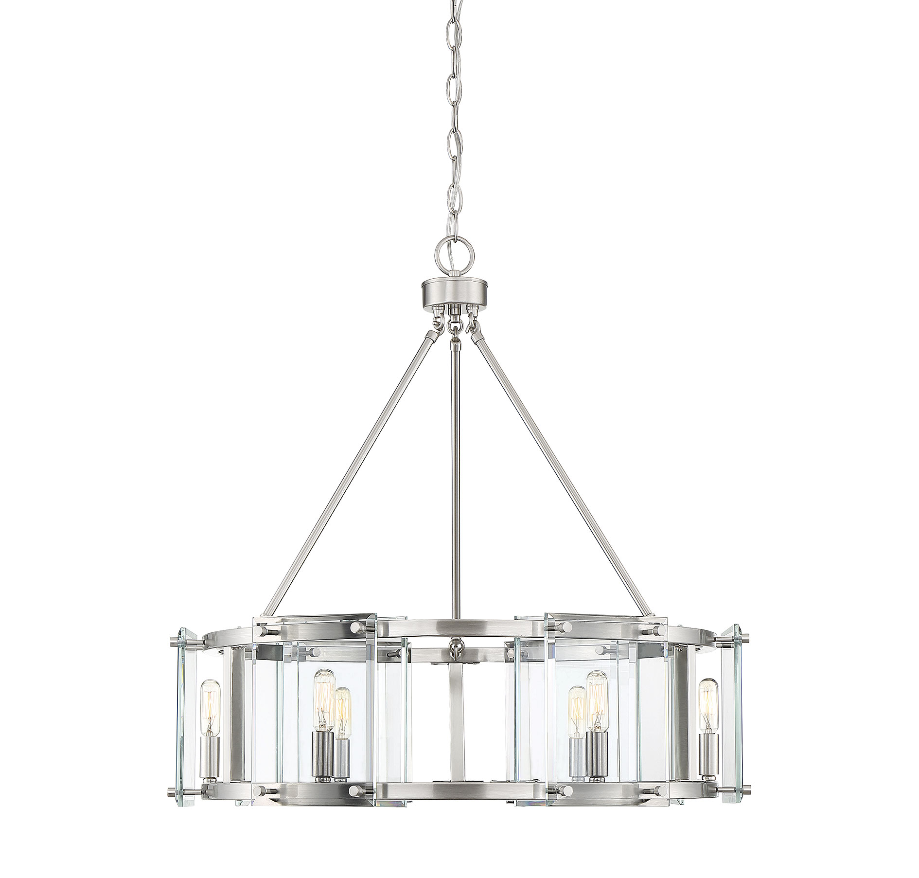 Savoy House Prescott 6-Light Pendant in Satin Nickel