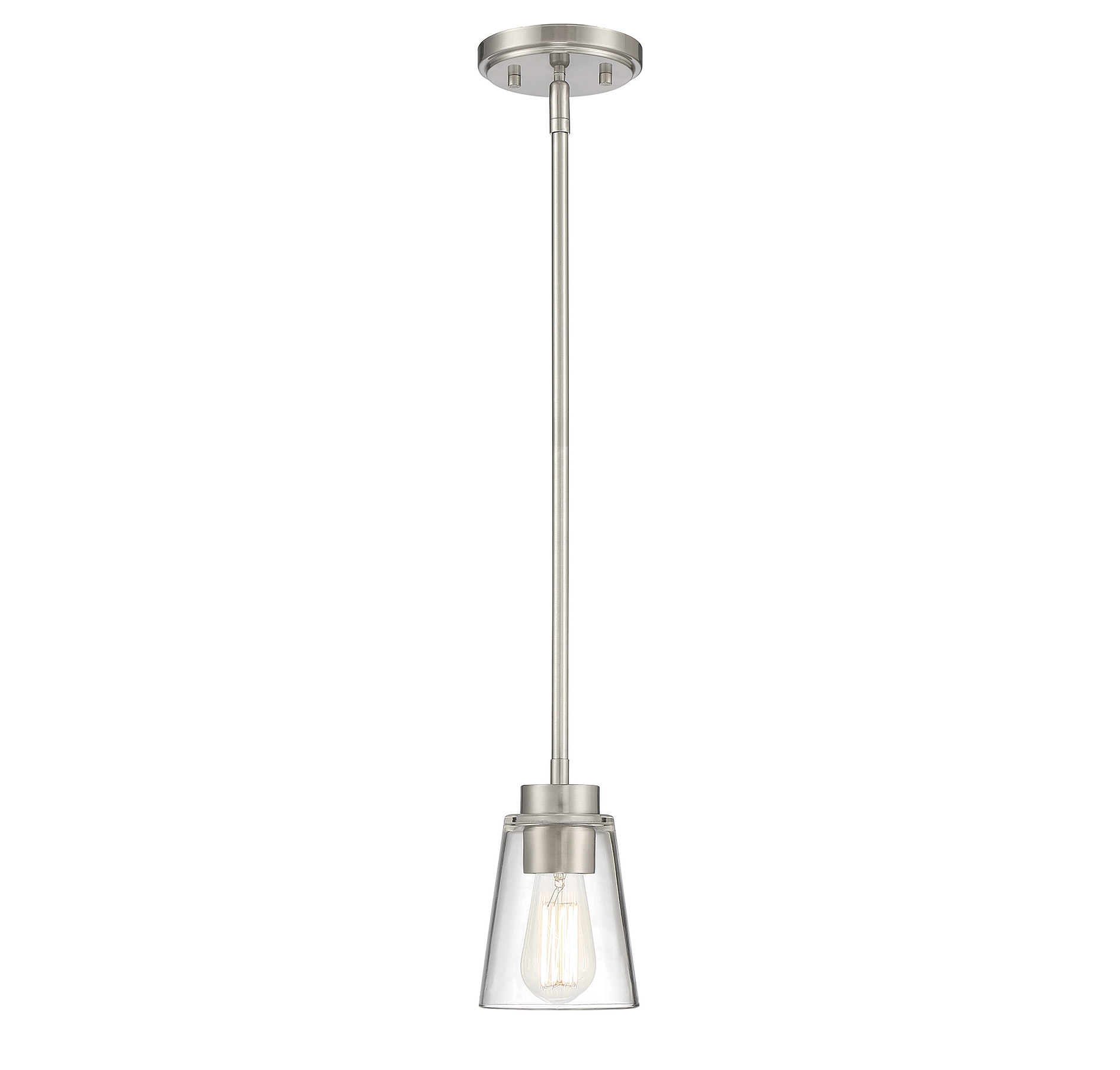 Savoy House Calhoun Mini Pendant in Satin Nickel