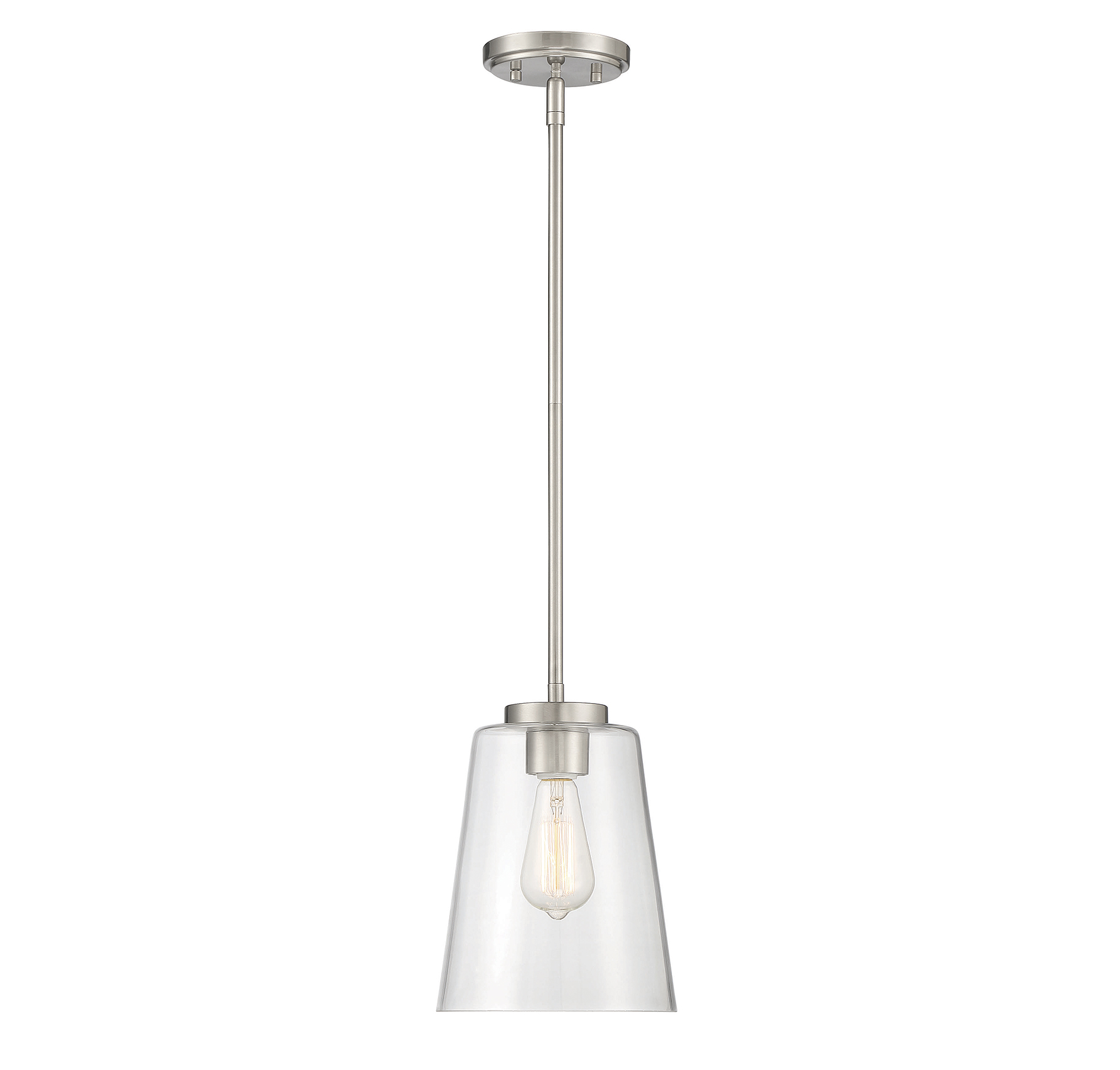 Savoy House Calhoun Mini Pendant in Satin Nickel