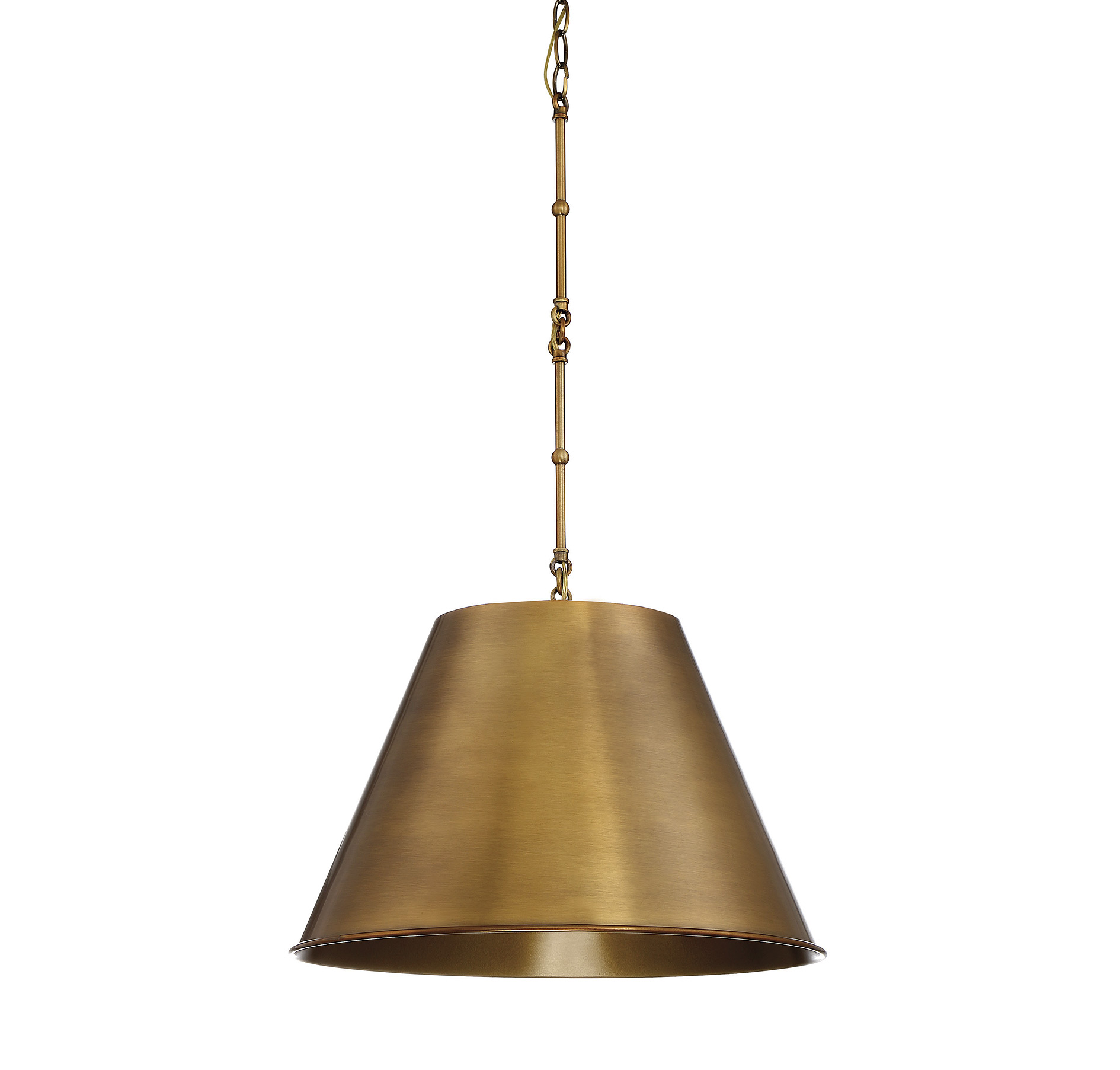 Savoy House Alden 1-Light Pendant in Warm Brass