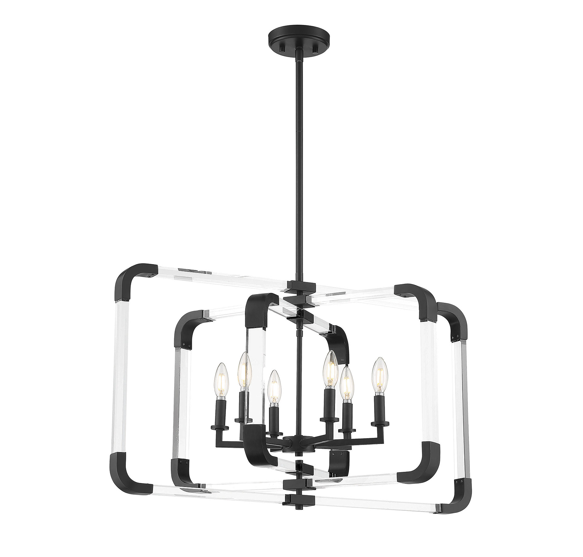 Savoy House Rotterdam by Brian Thomas 6-Light Pendant Light in Matte Black