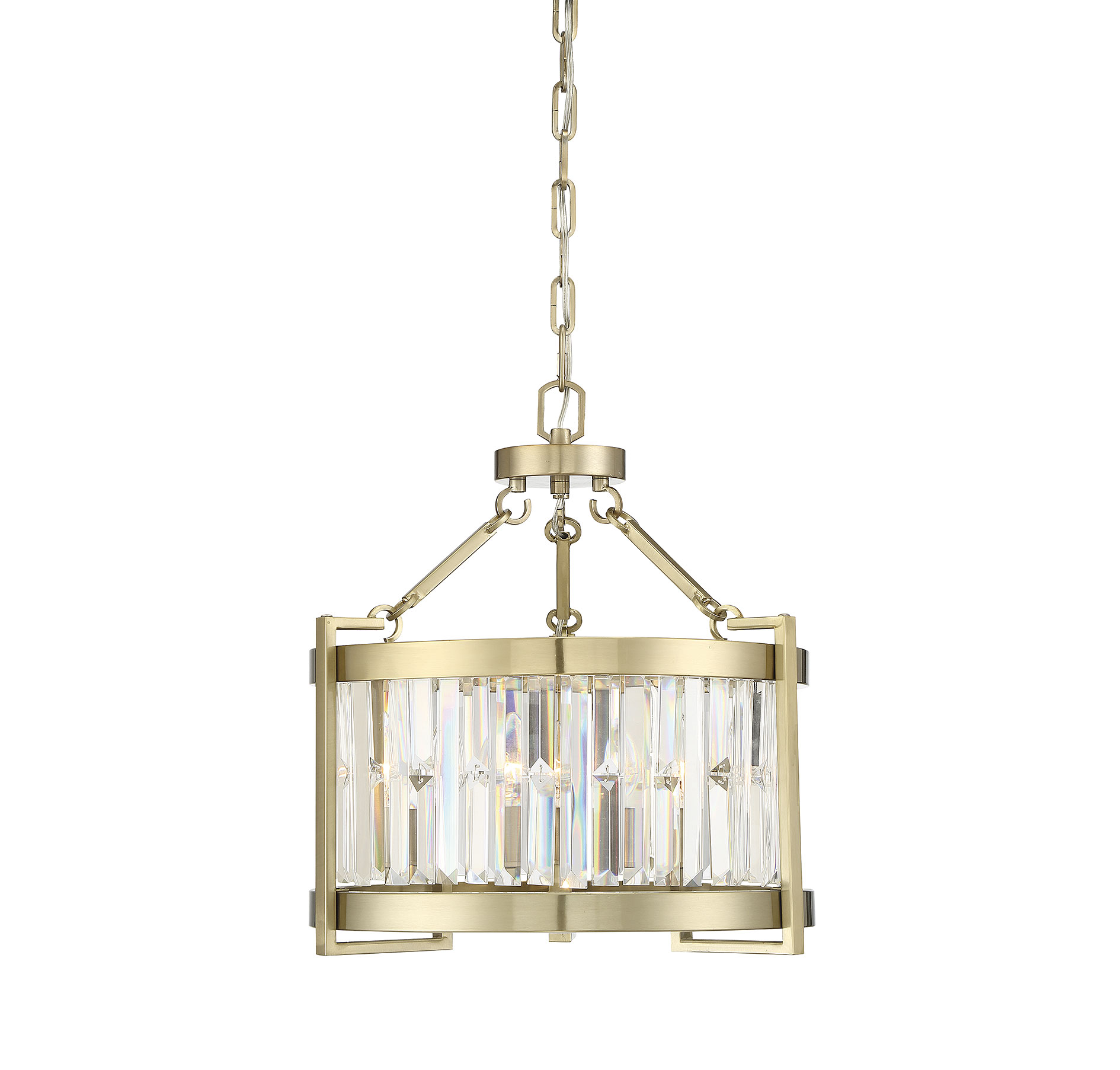 Savoy House Cologne 3-Light Pendant in Noble Brass