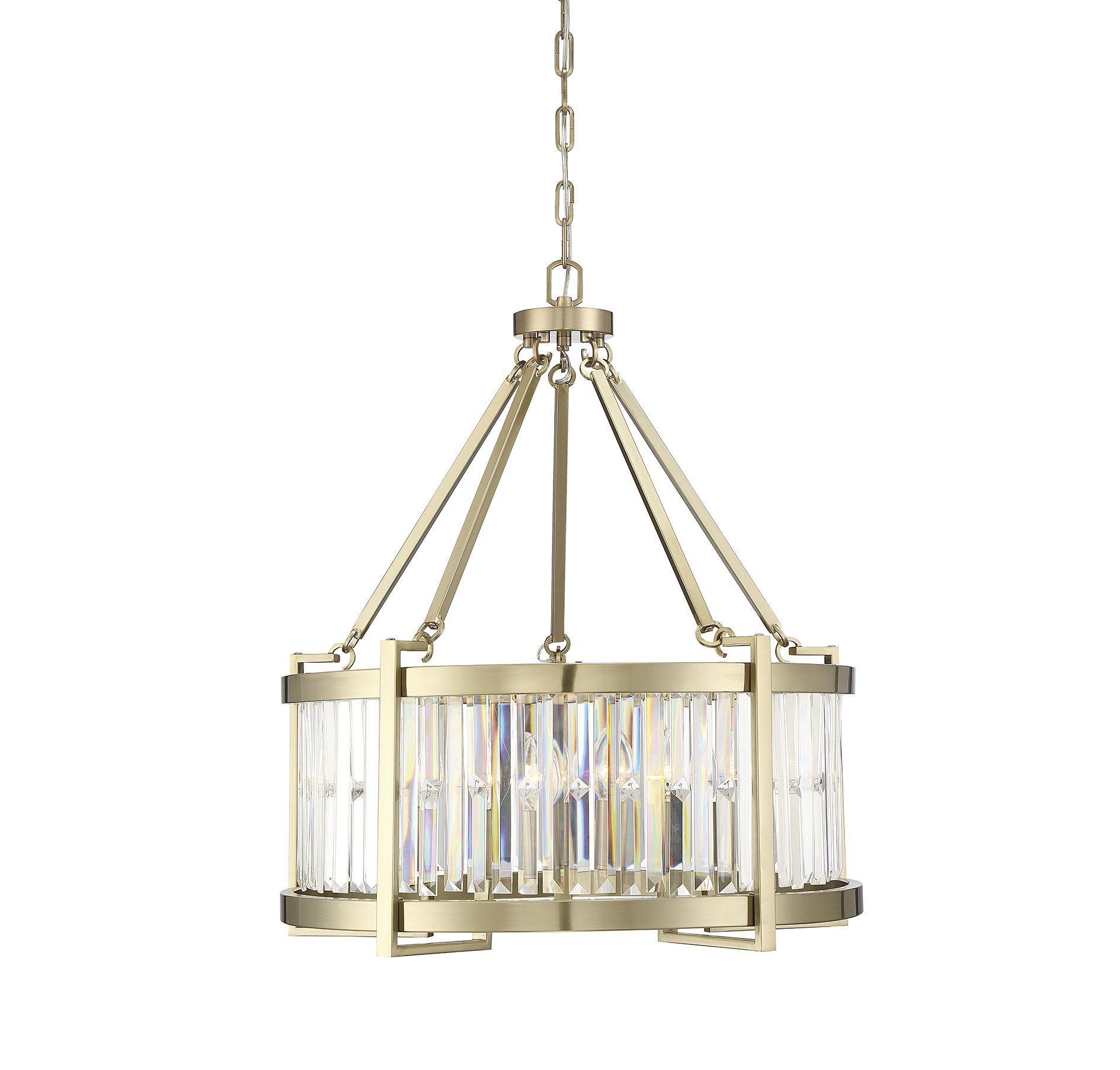 Savoy House Cologne 5-Light Pendant in Noble Brass