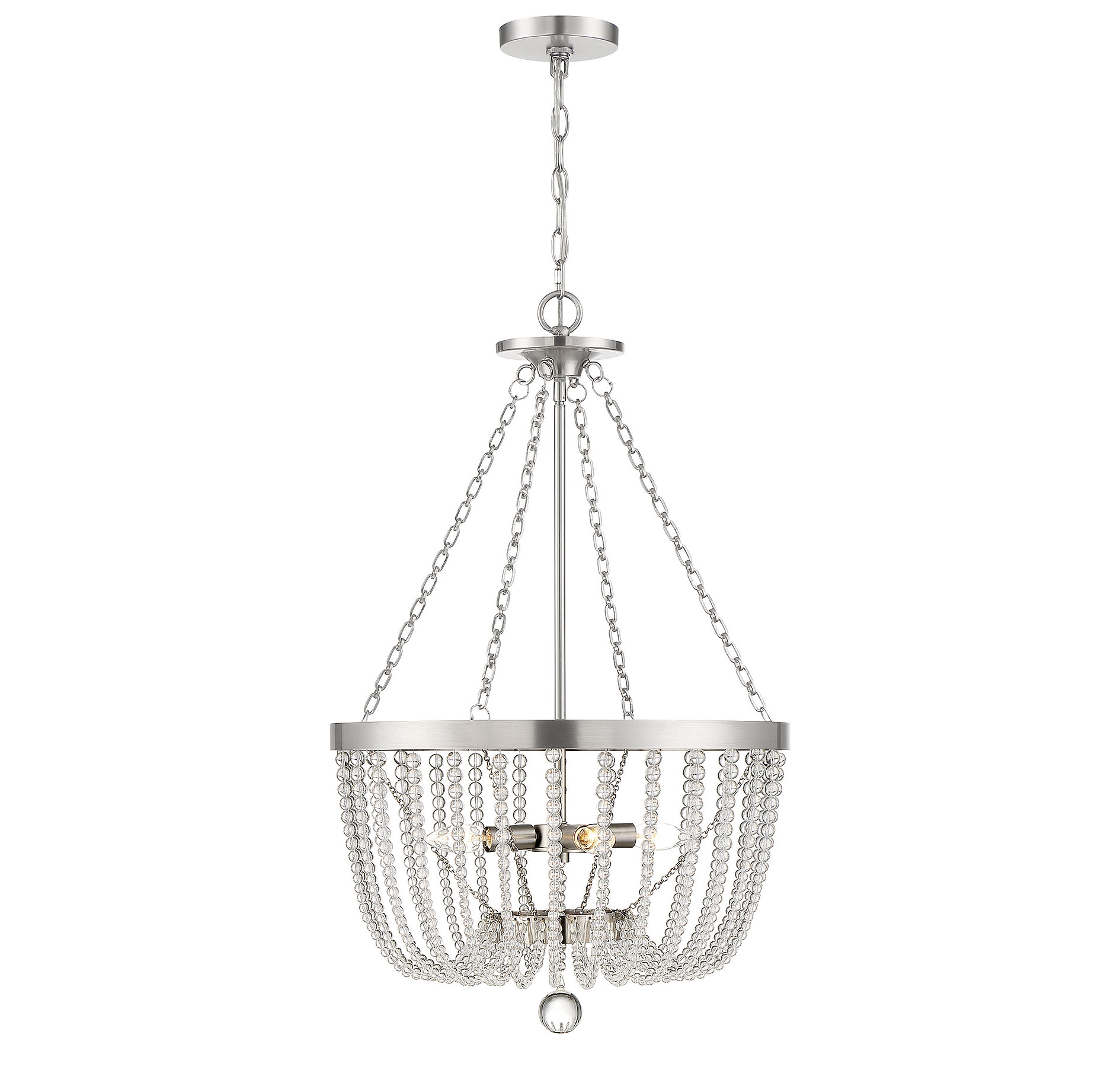 Savoy House Bergamo 4-Light Pendant Light in Antique Nickel