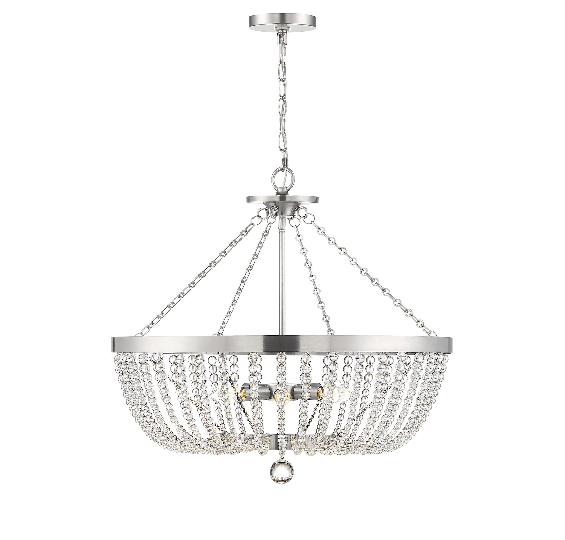 Savoy House Bergamo 6-Light Pendant Light in Antique Nickel