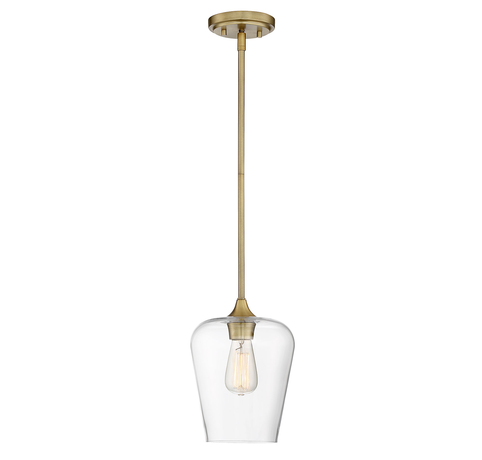 Savoy House Octave Pendant Light in Warm Brass