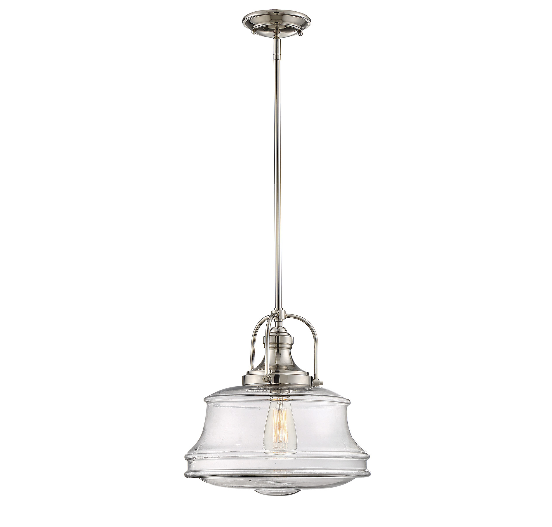 Savoy House Garvey Pendant Light in Polished Nickel