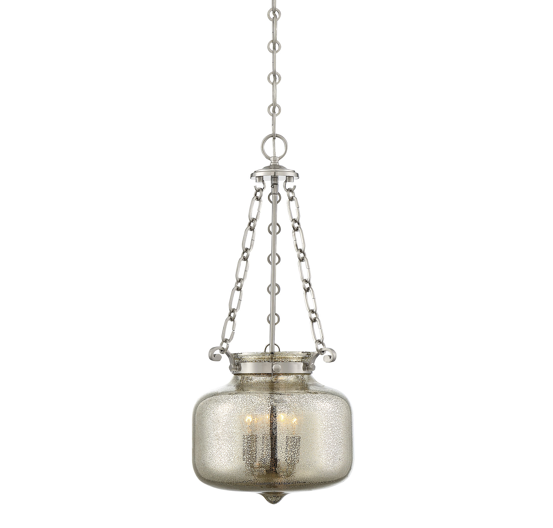 Savoy House Oakleigh 11.75" 3-Light Pendant in Satin Nickel