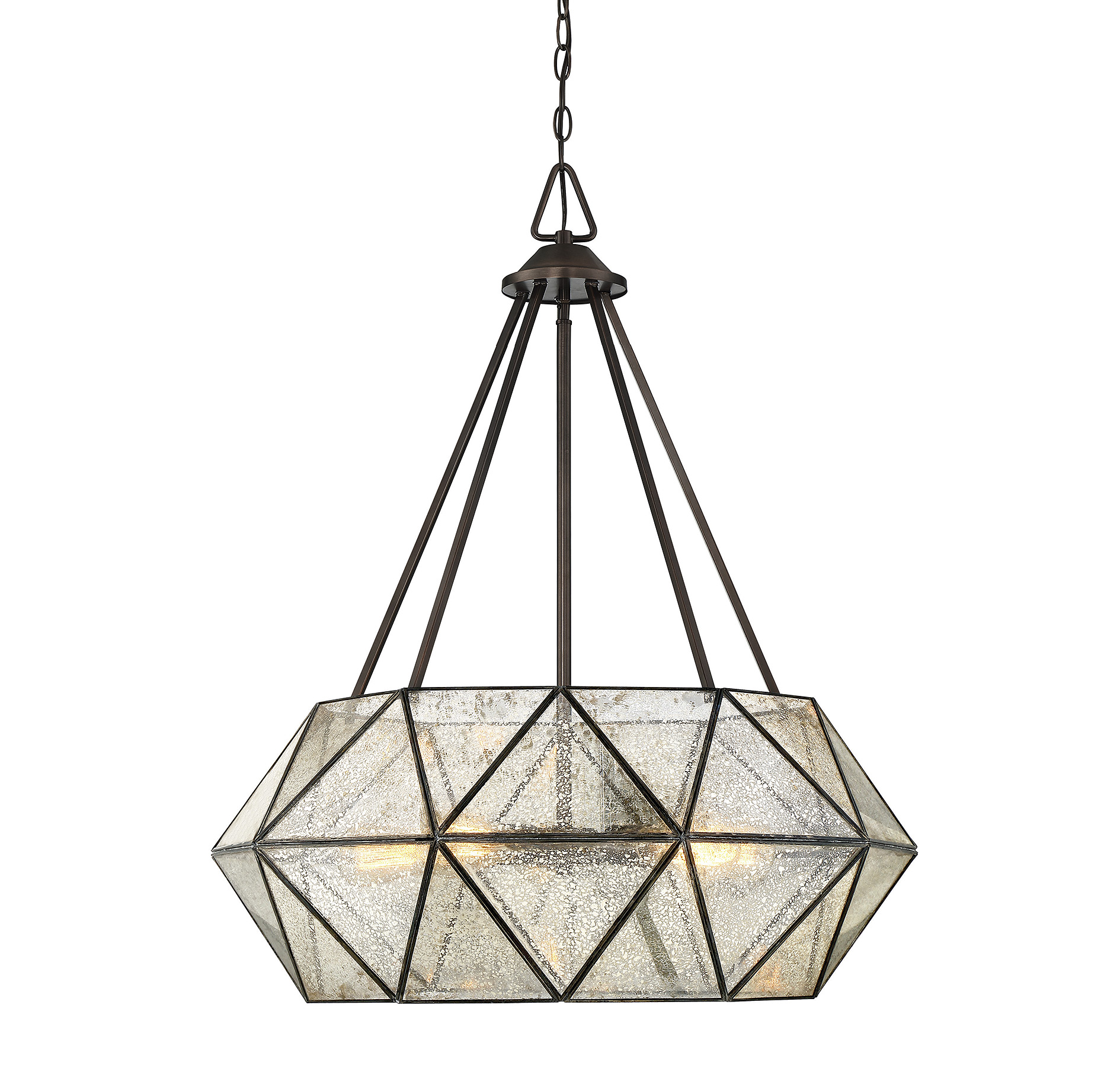 Savoy House Tartan 5-Light Pendant in Oiled Burnished Bronze