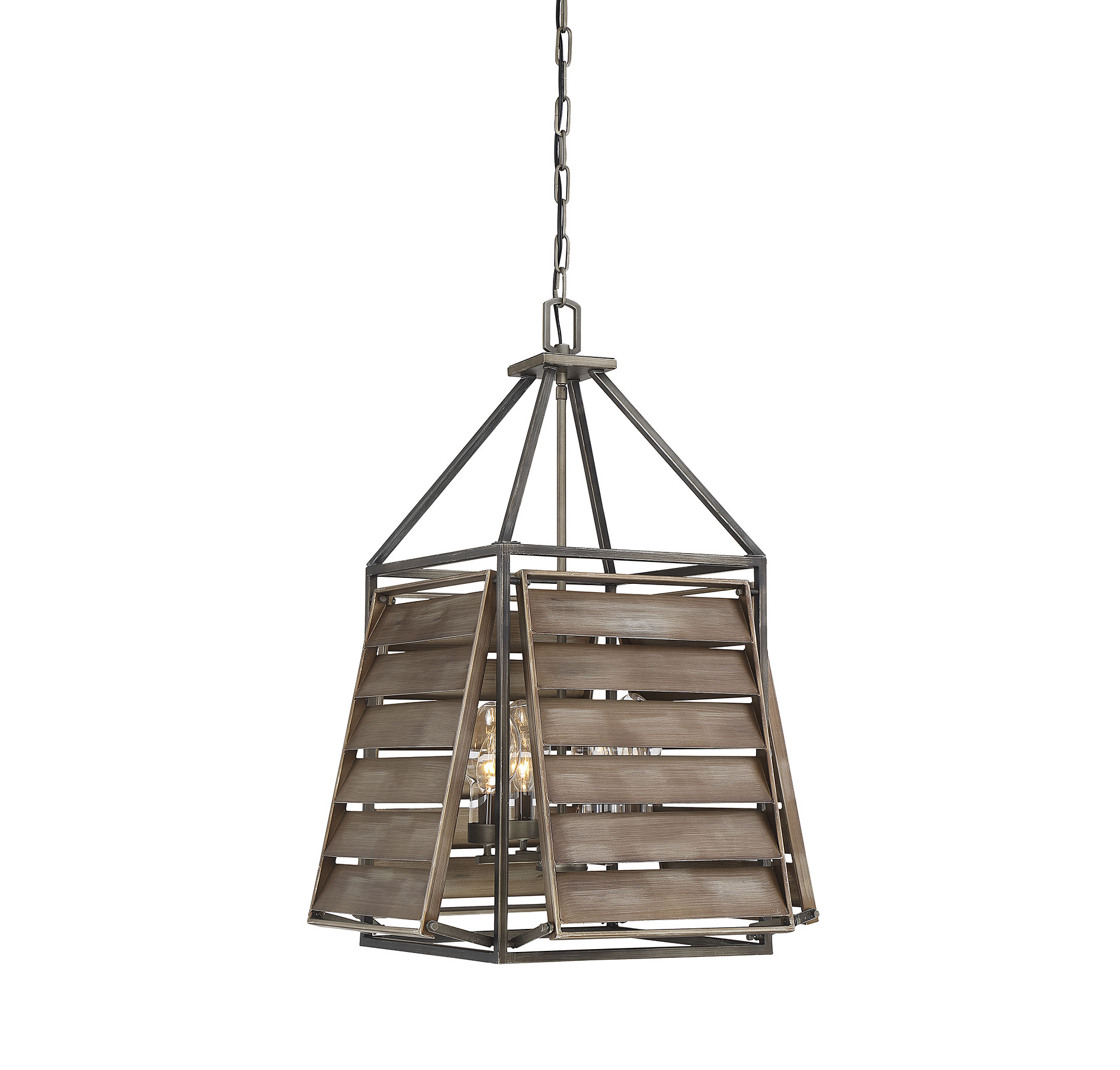 Savoy House Hartberg 4-Light Pendant Light in Aged Driftwood