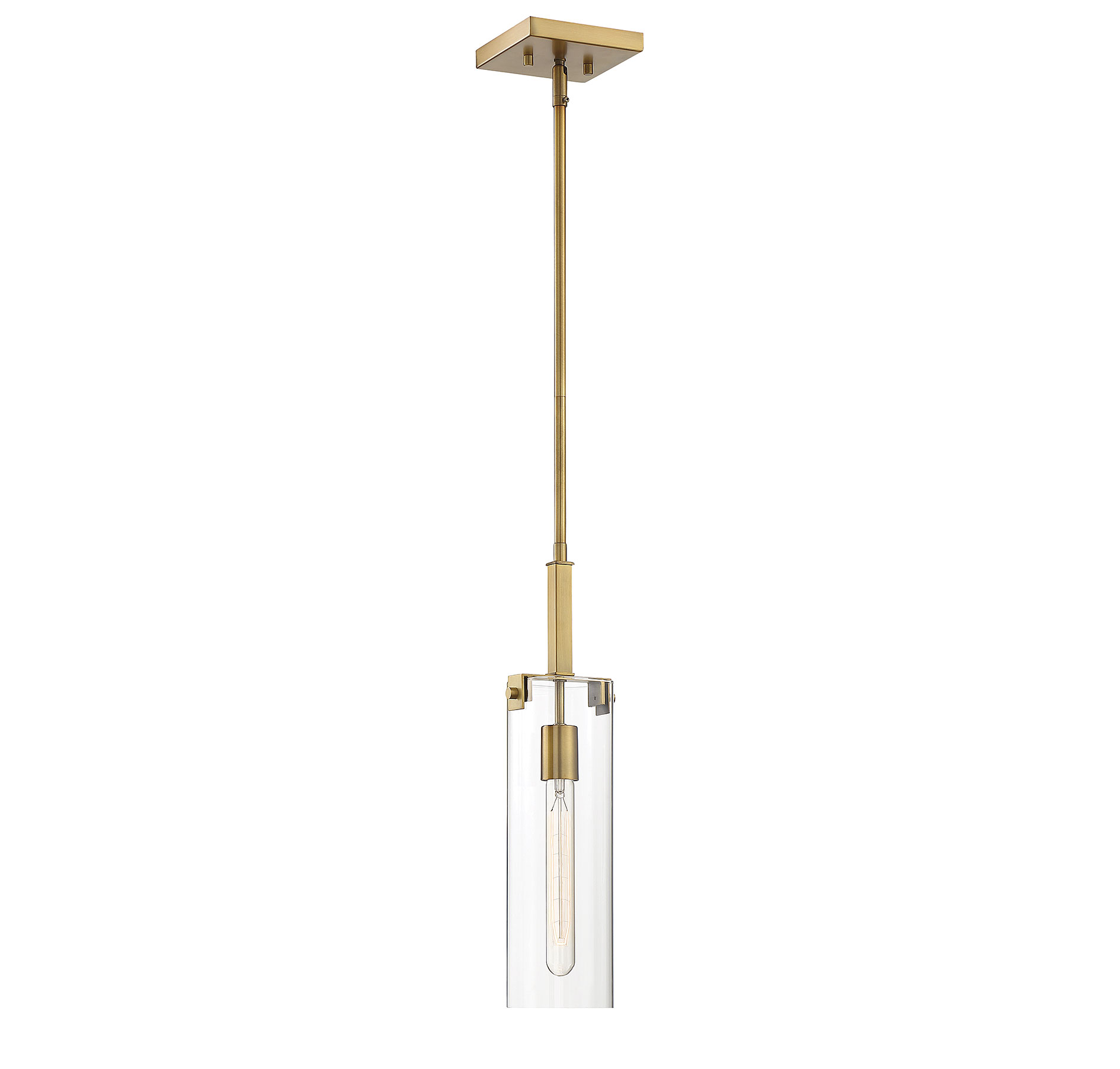 Savoy House Winfield 1-Light Mini Pendant in Warm Brass