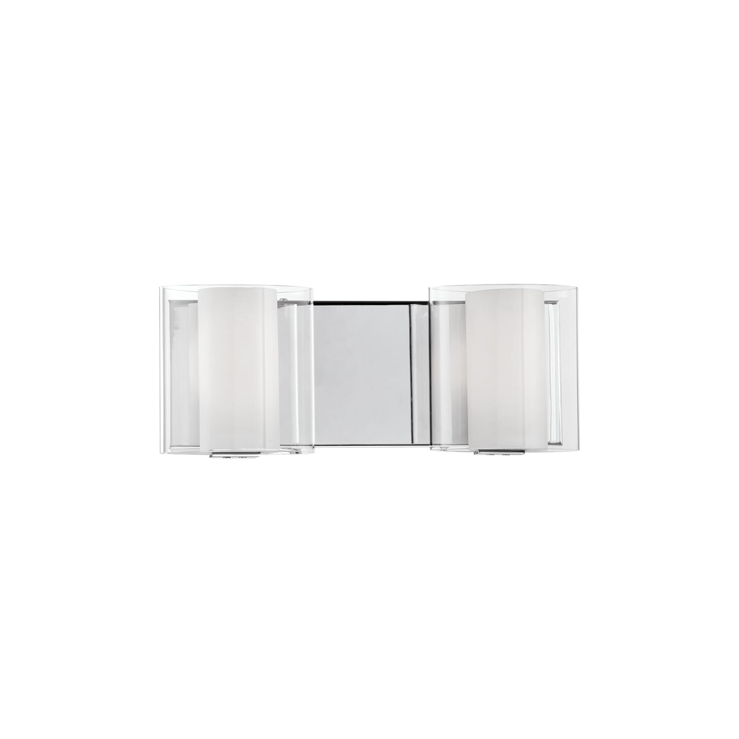 Kuzco Swansea 2-Light Bathroom Vanity Light in Chrome