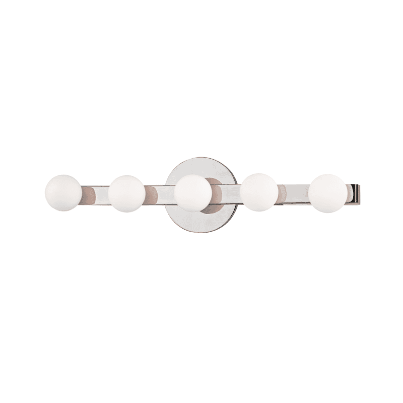 Hudson Valley Taft 5-Light 5" Wall Sconce in Polished Nickel