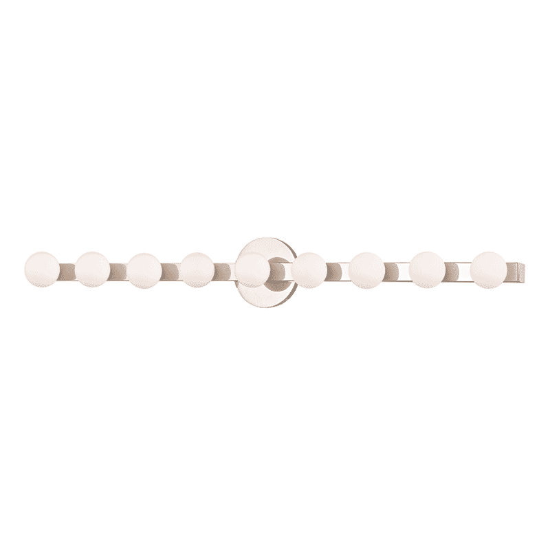 Hudson Valley Taft 9-Light 5" Wall Sconce in Polished Nickel