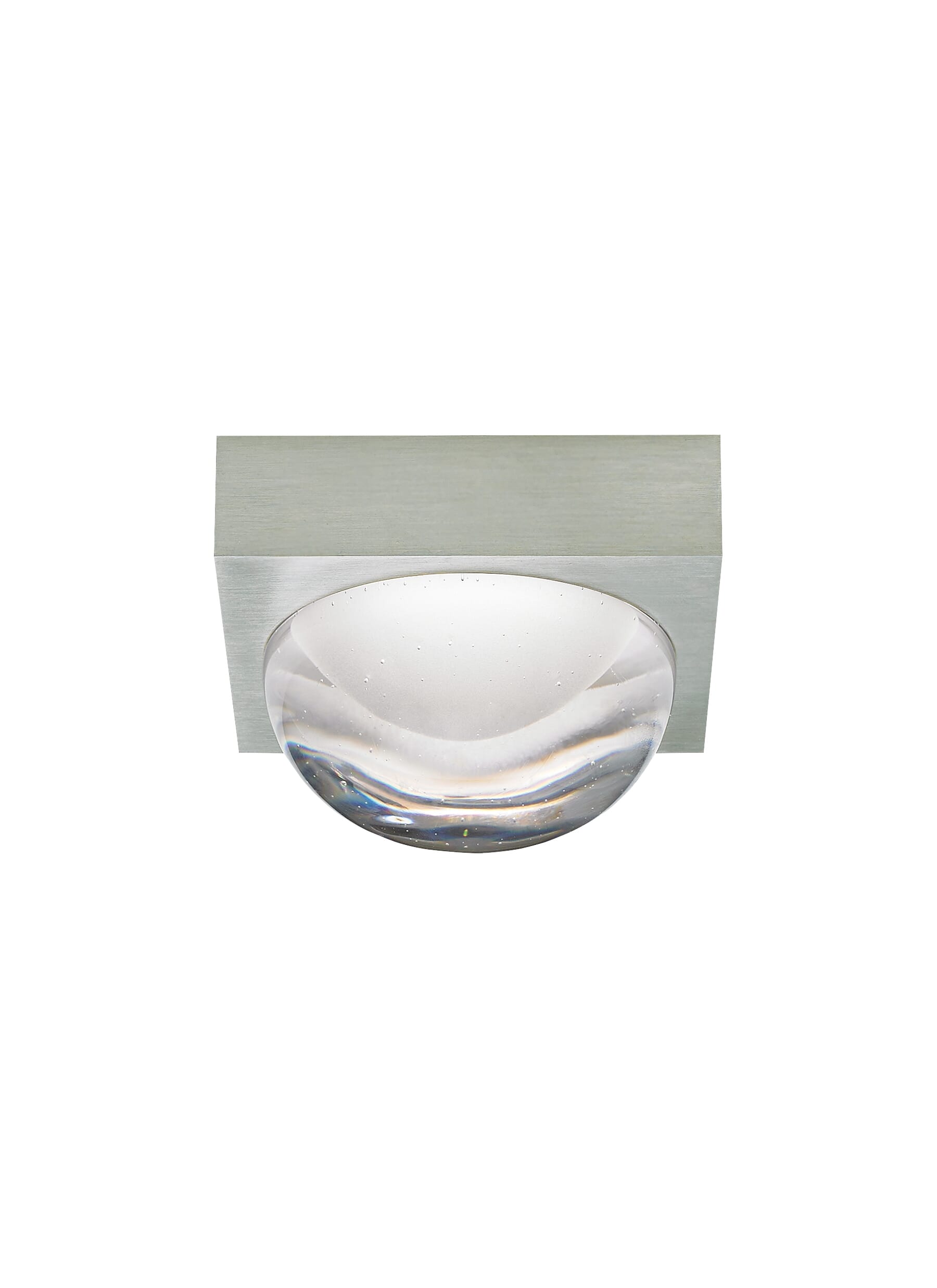 Tech Sphere 3000K-2200K LED 3" Ceiling Light in Satin Nickel and Clear